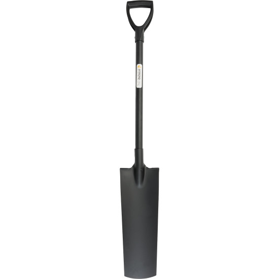 Hardened long spade narrow + handle PVC grip D