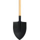 Spade pointed top with wooden handle D