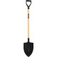 Spade pointed top with wooden handle D