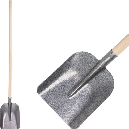 Hardened shovel S504B, KomaXit, with wooden handle