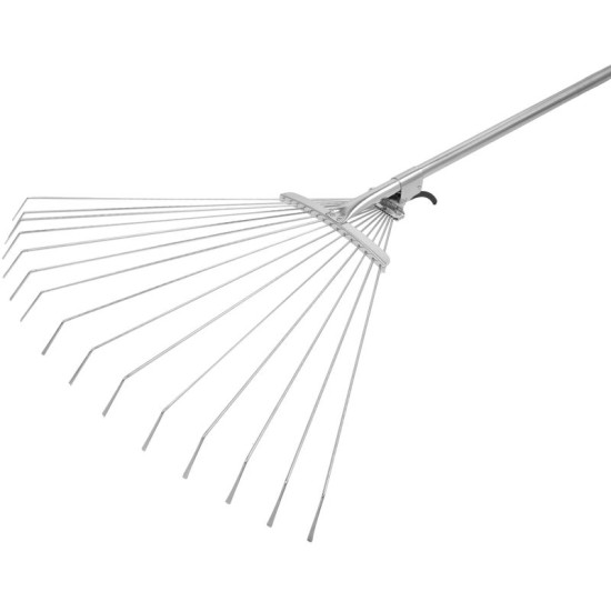 Грабли Р116-85, 15х, веерные, для листьев, 850 г, ручка металлическая