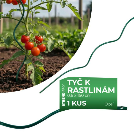 Spirālveida stienis 1500mm /6,0mm PVC stieple