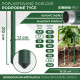 Garden pole 11/2100mm, PVC coated