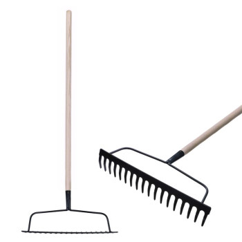 Грабли R101, 18 зубьев, садовые, деревянная ручка 1600 мм.