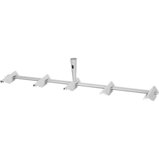 5th rake steel with silver powder coating