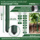 Garden pole 16/2100mm, PVC coated