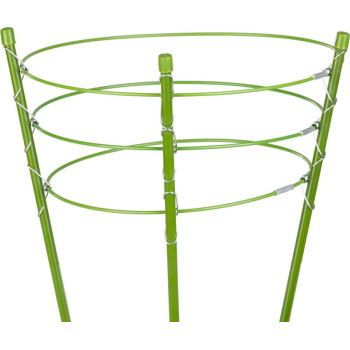 Auga atbalsts 060cm, PVC, 3gab apļi, 22cm, 20cm, 18cm Auga atbalsts 060cm, PVC, 3gab apļi, 22cm, 20cm, 18cm