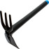 Double hoe 3 teeth 30cm  AQUACRAFT, flat, plastic