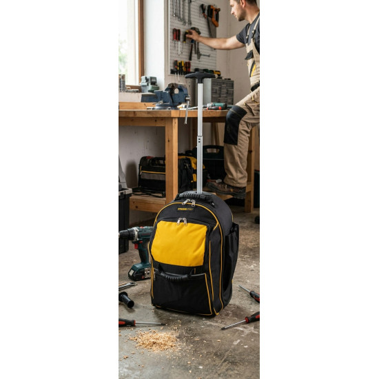 Strend Pro mugursoma, tekstila, čemodāns, ar riteņiem, ar teleskopu. rokturis, instrumentiem, maks. 20 kg, 36x25x54 cm