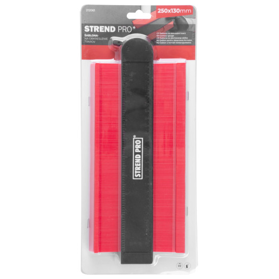 Шаблон для выравнивания Strend Pro DG681, 250x130 мм, с замком и магнитом