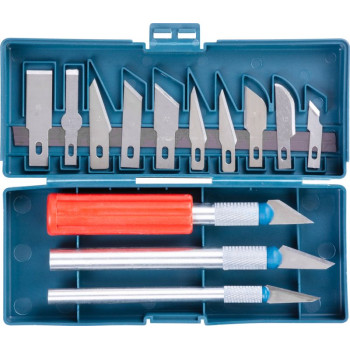 Комплект ножей и лезвий по дереву Strend Pro HK104, 13 шт. Комплект ножей и лезвий по дереву Strend Pro HK104, 13 шт.