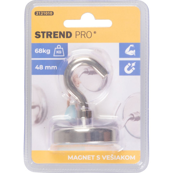 Magnēts Strend Pro, īpaši izturīgs, ar pakaramo, 48 mm, maks. 68 kg