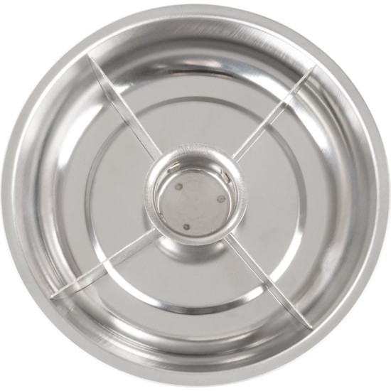 Strend Pro bowl, container, for screws, magnetic, 4 compartments, stainless steel, 148x25 mm