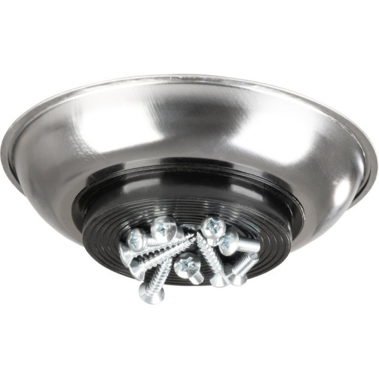 Strend Pro bowl, container, for screws, magnetic, 4 compartments, stainless steel, 148x25 mm