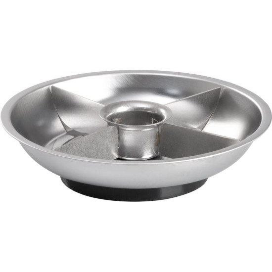 Strend Pro bowl, container, for screws, magnetic, 4 compartments, stainless steel, 148x25 mm