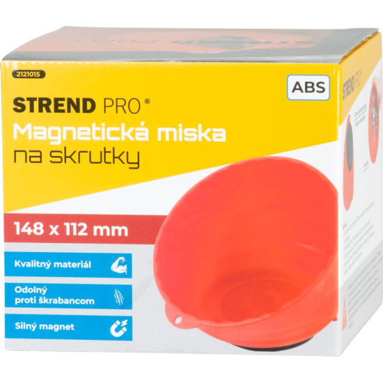 Strend Pro bowl, container, screw, magnetic, plastic, 148x112 mm