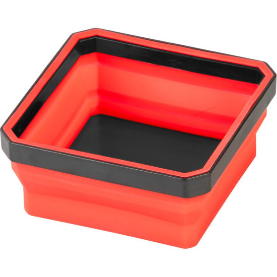 Strend Pro bowl, container, screw, magnetic, foldable, silicone, 115x115 mm