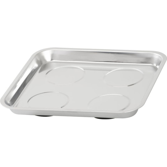 Strend Pro bowl, container, for screws, magnetic, square, stainless steel, 270x292 mm