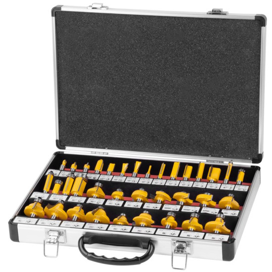 Set of milling cutters 35 pcs, into wood