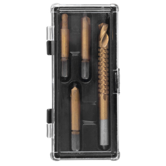 Bojāto skrūvju atskrūvētāju komplekts Strend Pro SES41, 4 gab., 1-2-3 HSS