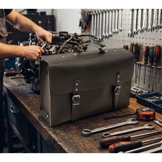 Кожаная сумка для инструментов Strend Pro, 40х26х10 см.