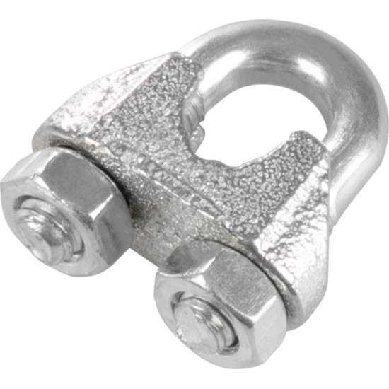 Rope clamp 08 mm, galvanized