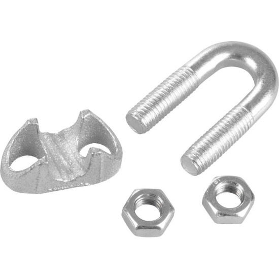 Rope clamp 16 mm, galvanized