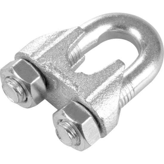 Rope clamp 16 mm, galvanized