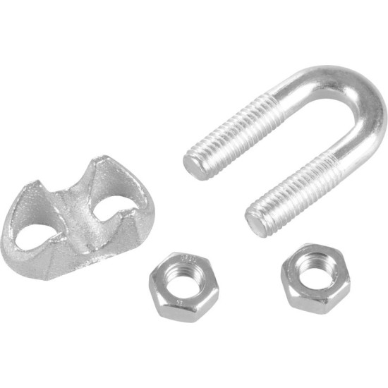 Rope clamp 10 mm, galvanized