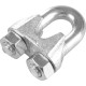 Rope clamp 10 mm, galvanized