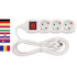 Cable GERMAN socket Strend Pro GER DG-803BK 3 m, 3 sockets, HUN, ROM, SRB, CRO + switch