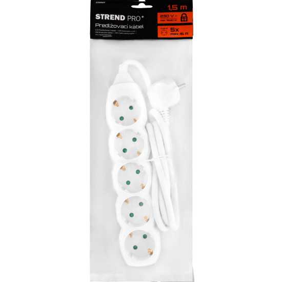 Удлинитель Strend Pro DG-805B 1,50 м, 5 розеток