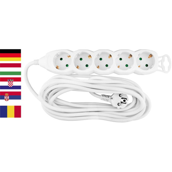Удлинитель Strend Pro GER DG-805B 5,00 м, 5 розеток