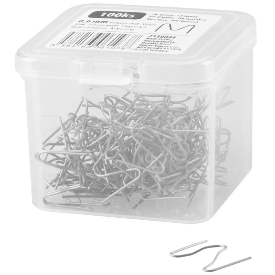 Skavas, plastmasas metināšanas pistolei, ārējais leņķis 0,6 mm,  100 gab