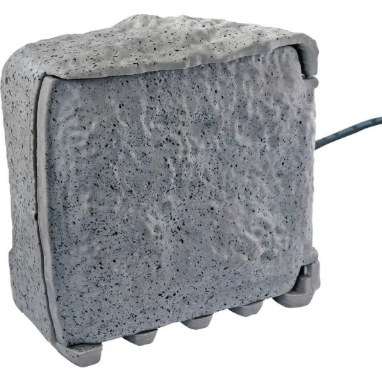 Розетка Strend Pro, водонепроницаемая, садовая, имитация камня, IP44, 4 розетки, 3 м