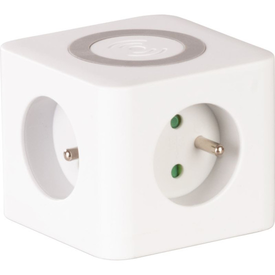 Strend Pro cable, extension, cube shape, USB-C + A, wireless charging, 1.4 m, Wireless