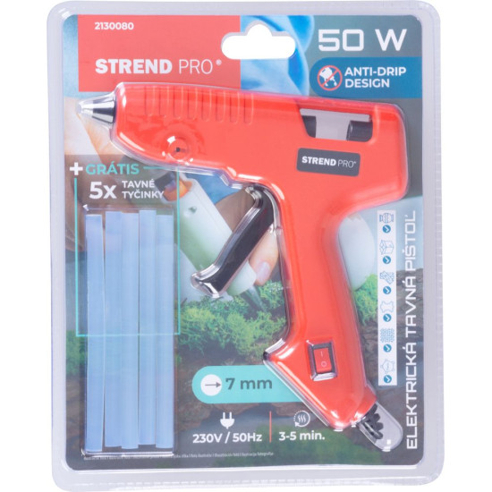 Клеевой пистолет Strend Pro 40-50 Вт, для термоклея 7 мм