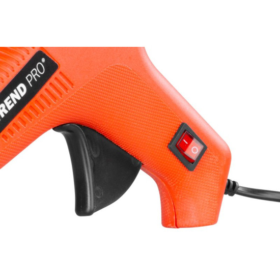 Клеевой пистолет Strend Pro, в чехле, 60-80 Вт, для термоклея 11 мм.