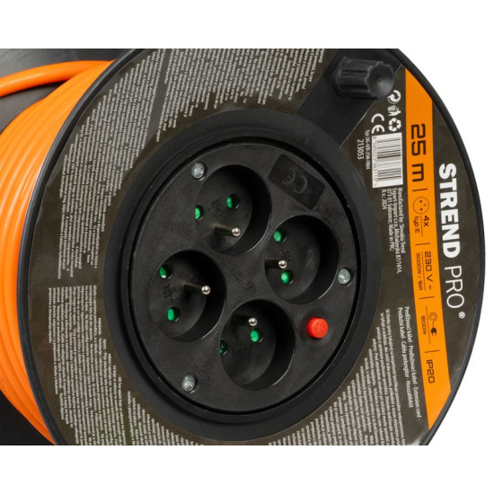 Pagarinātājs ar statīvu Strend Pro DG-FB04 25 m