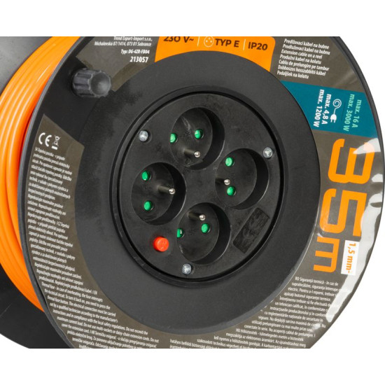 Cable Strend Pro DG-FB04 35 m, extension on drum