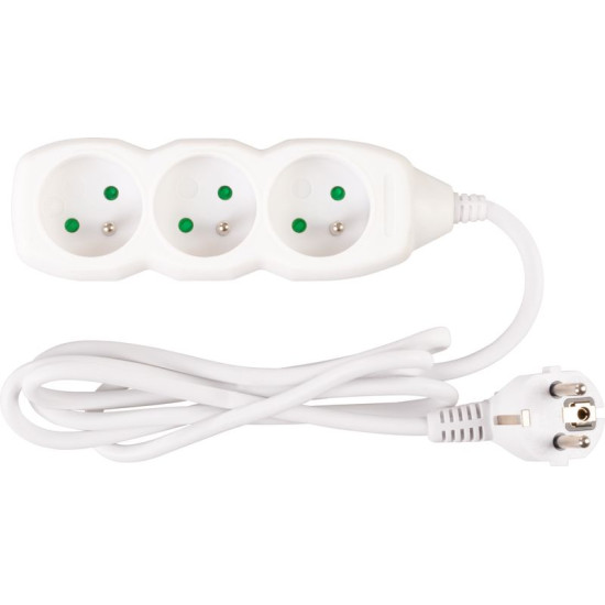 Удлинитель DG-F803B 1,5 м 3 розетки