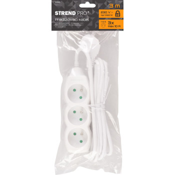 Удлинитель DG-F803B 3 м 3 розетки