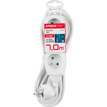 Удлинитель DG-F803B 7 м 3 розетки