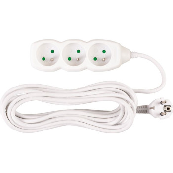 Удлинитель DG-F803B 7 м 3 розетки