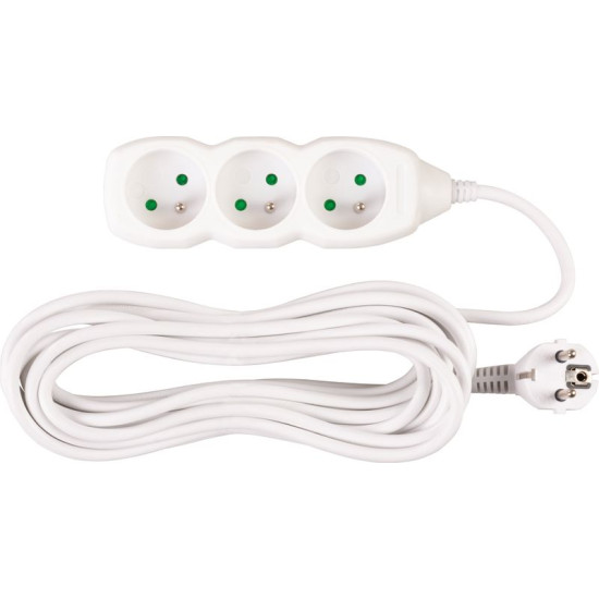 Удлинитель DG-F803B 7 м 3 розетки