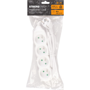 Удлинитель DG-F804B 3 м 4 розетки