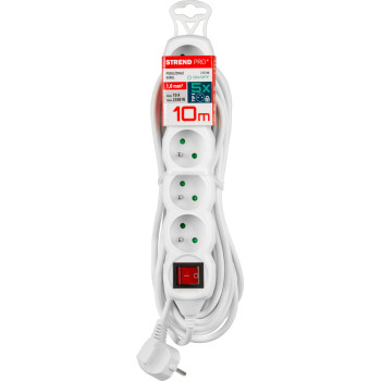 Удлинитель с выключателем DG-F805BK 10 м 5 розеток