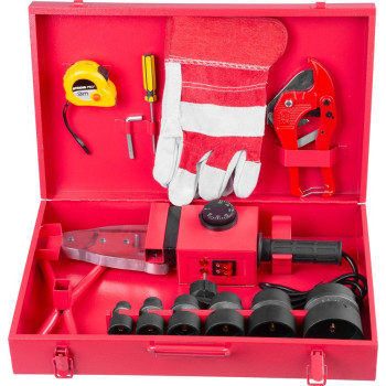 Сварка пластиковых труб, Strend рro ррR 63B, полифузионный, 1500 Вт, 20-63 мм, 14 деталей