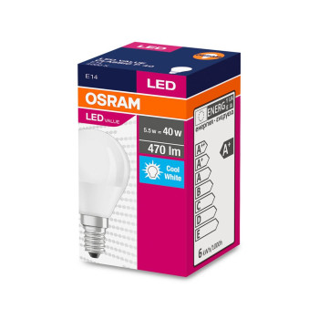 Лампа OSRAM® LED FR 040 (EAN7911) , 5,7 Вт/840 E14 4000K CLASSIC P