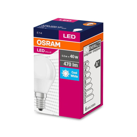 Лампа OSRAM® LED FR 040 (EAN7911) , 5,7 Вт/840 E14 4000K CLASSIC P